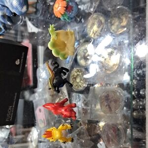 Pokemon Action Figures Set - Red, Yellow, Black, Green